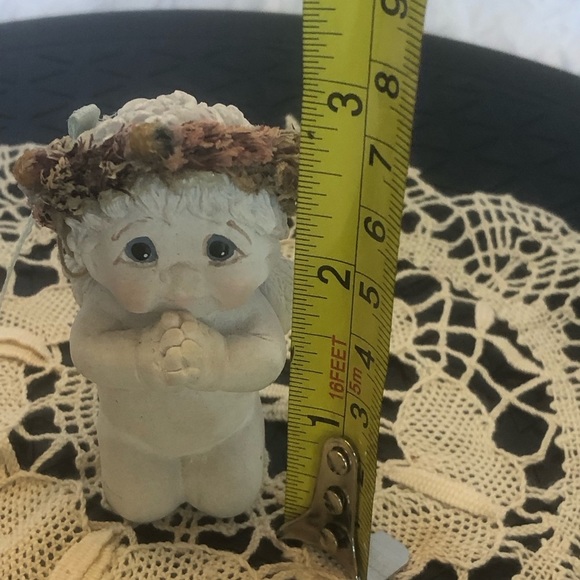 Vintage Dreamsicle Praying Baby Cherub Angel - Picture 9 of 9